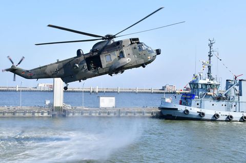 Hubschrauber vom Typ Sea King Mk41 der Bundeswehr
