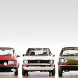 Projekte für den Käfer-Nachfolger (von links nach rechts) 
Entwicklungsauftrag (EA) 276, Golf und EA 266