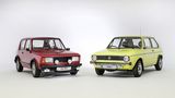 VW Golf I und die Studie EA 276, ein in Wolfsburg entstandener Vorläufer 
des Golf aus dem Jahr 1969