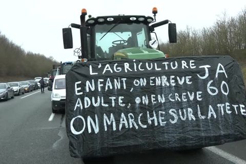 Video: Bauern in Frankreich gehen auf die Barrikaden