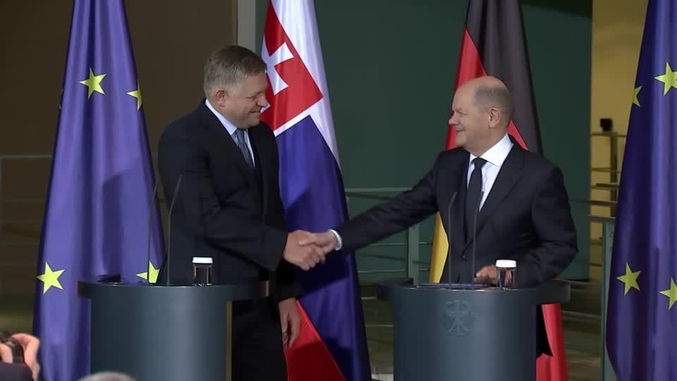 Video: Scholz empfängt neuen slowakischen Regierungschef Fico