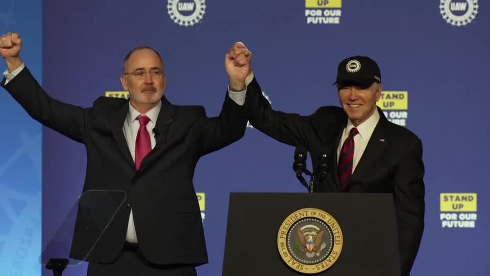 Video: Mächtige Autogewerkschaft stellt sich bei US-Wahl hinter Biden