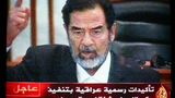 Saddam Hussein am Galgen