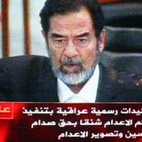 Saddam Hussein am Galgen