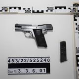 Die Ermittler fanden kleinere Pistolen...