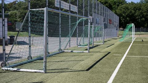 Der Fußballplatz des SV Viktoria Preußen e.V. in Frankfurt am Main