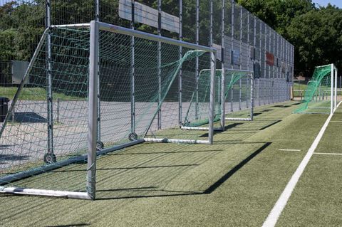 Der Fußballplatz des SV Viktoria Preußen e.V. in Frankfurt am Main