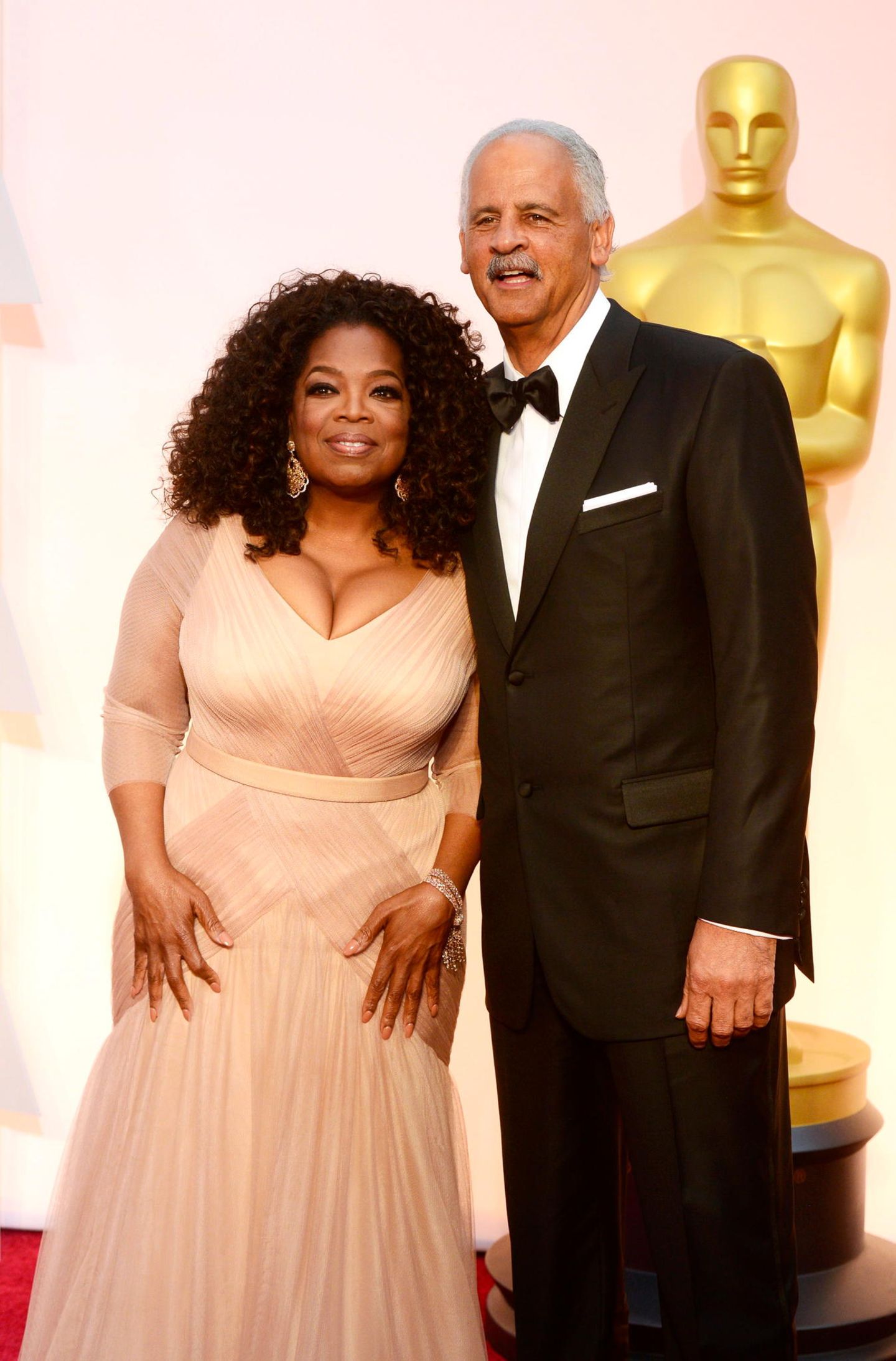 Oprah Winfrey und ihr Partner Stedman Graham 2015 bei der Oscar-Verleihung. Die beiden sind seit 1986 ein Paar.