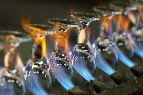 Eine Produktionslinie für Biergläser der Ritzenhoff AG im sauerländischen Marsberg