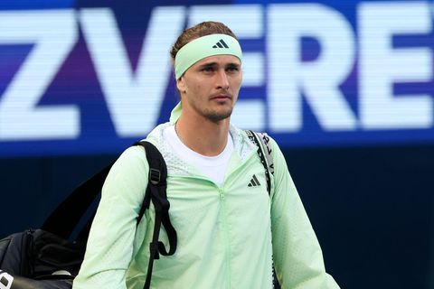 Alexander Zverev in der Rod Laver Arena beim Grand-Slam-Tunrier in Melbourne
