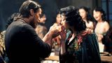 Christan Bale mit einer asiatischen Schauspielerin