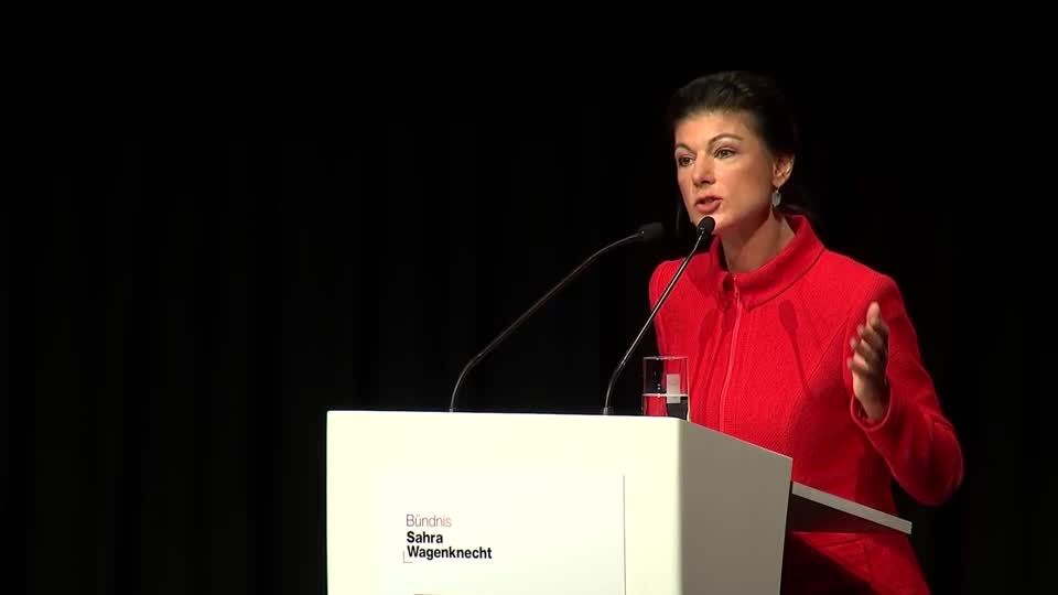 Video: Gründungsparteitag in Berlin: Wagenknecht-Partei will Unzufriedene anlocken, auch AfD-Anhänger