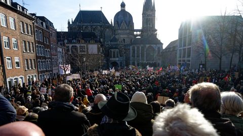 Protest Aachen Rechts