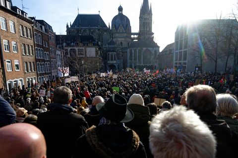 Protest Aachen Rechts