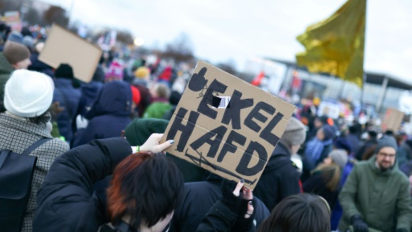 Protestteilnehmer in Berlin