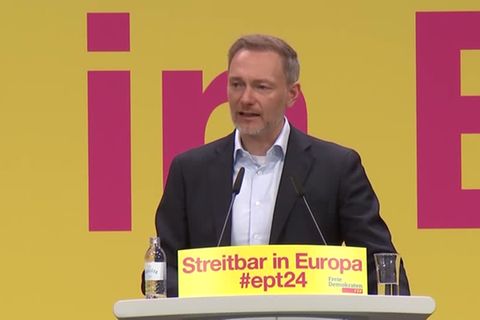 Video: FDP-Parteitag zur Europawahl: Lindner warnt eindringlich vor Wahlerfolg der AfD