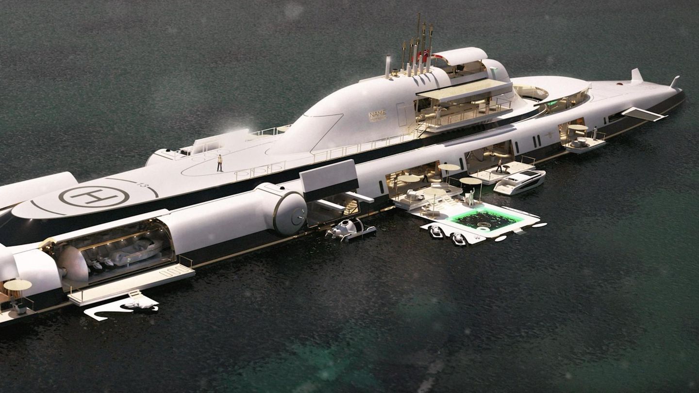 Futuristischer Entwurf: Yacht für Superreiche: Firma plant riesiges Luxus-U-Boot für stolze 1,85 Milliarden Euro