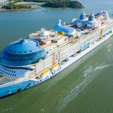 Die Icon of the Seas in einer Luftaufnahme