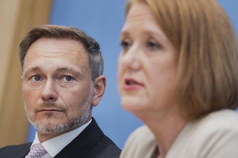 Finanzminister Christian Lindner (FDP) und Familienministerin Lisa Paus (Die Grünen)
