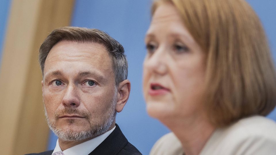 Finanzminister Christian Lindner (FDP) und Familienministerin Lisa Paus (Die Grünen)