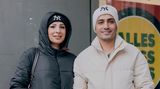 Shakiba Habibi, 31, mit ihrem Mann Azizolah Habibi, 39: "Wir haben hier immer gern eingekauft. Wenn Karstadt geschlossen ist, wird das schlecht sein für die Läden drumherum. So etwas wie dieses Kaufhaus gibt es in der Innenstadt nicht nochmal, das wird fehlen."