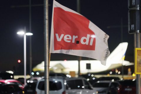 Verdi-Warnstreik am 28. Januar am Flughafen Leipzig