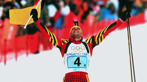 Frank Luck bei den olympischen Winterspielen in Nagano 1998