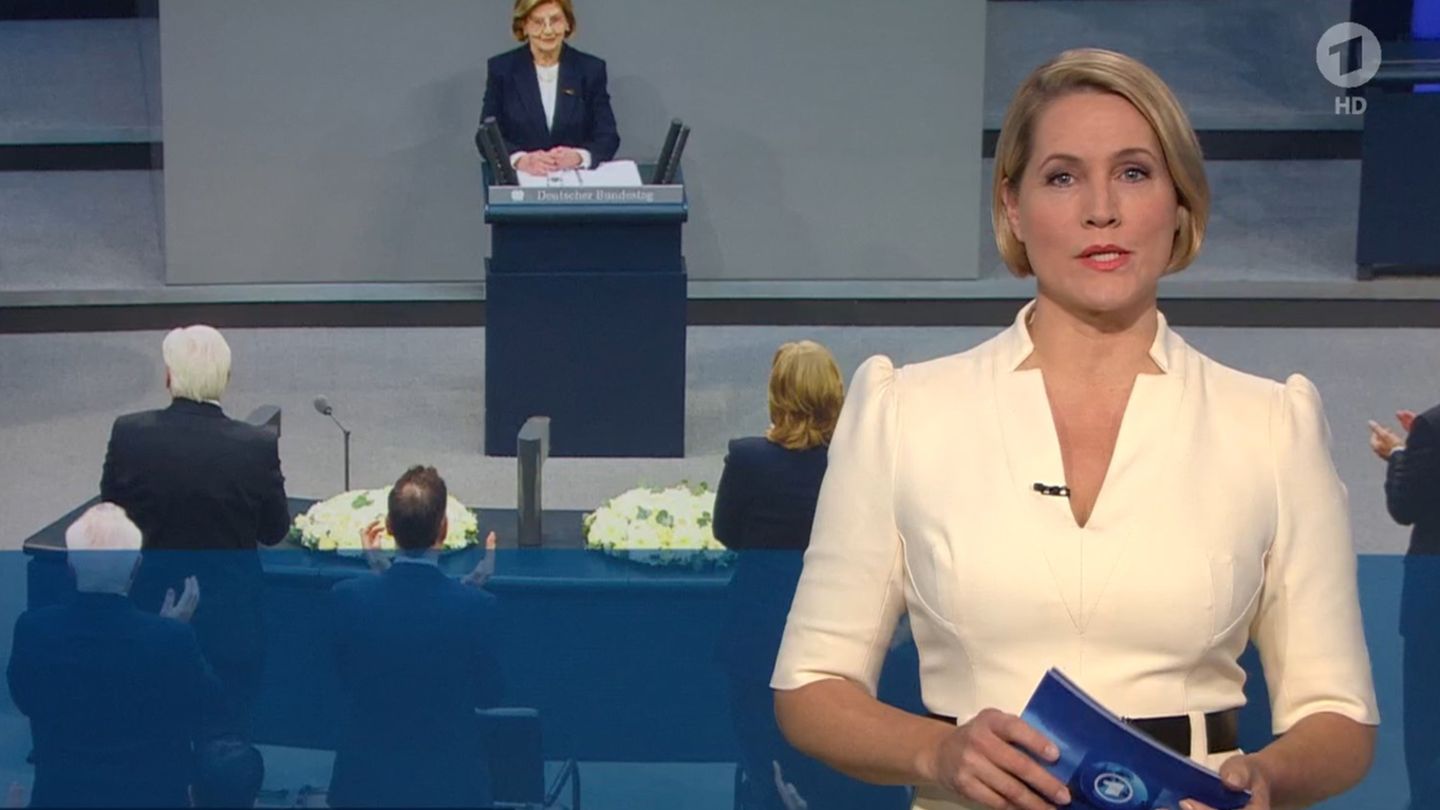 Judith Rakers moderierte die Tagesschau der ARD