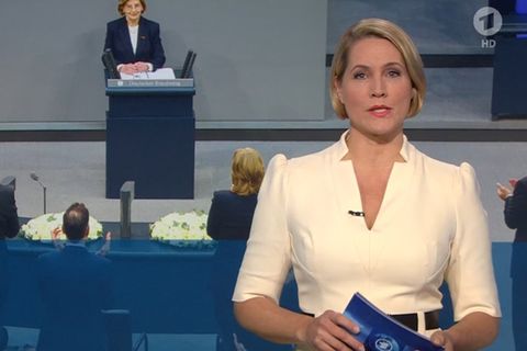 Judith Rakers moderierte die Tagesschau der ARD