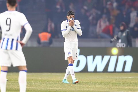 DFB-Pokal: Filip Uremovic ist enttäuscht nach dem Spiel