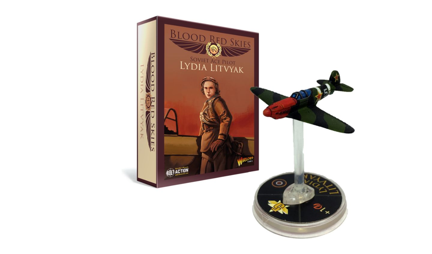 Litvyaks Figur in dem Tabletop-Game "Blood Red Skies".