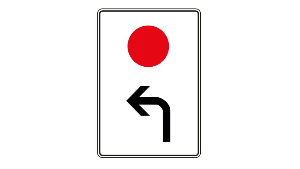 Führerschein: Wofür steht das Verkehrsschild mit dem roten Punkt?