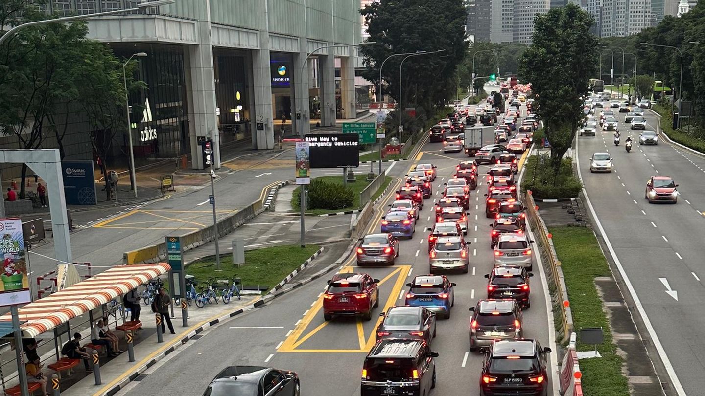 Sieht schlimmer aus, als es ist. Trotzdem ist der Verkehr stark reglementiert