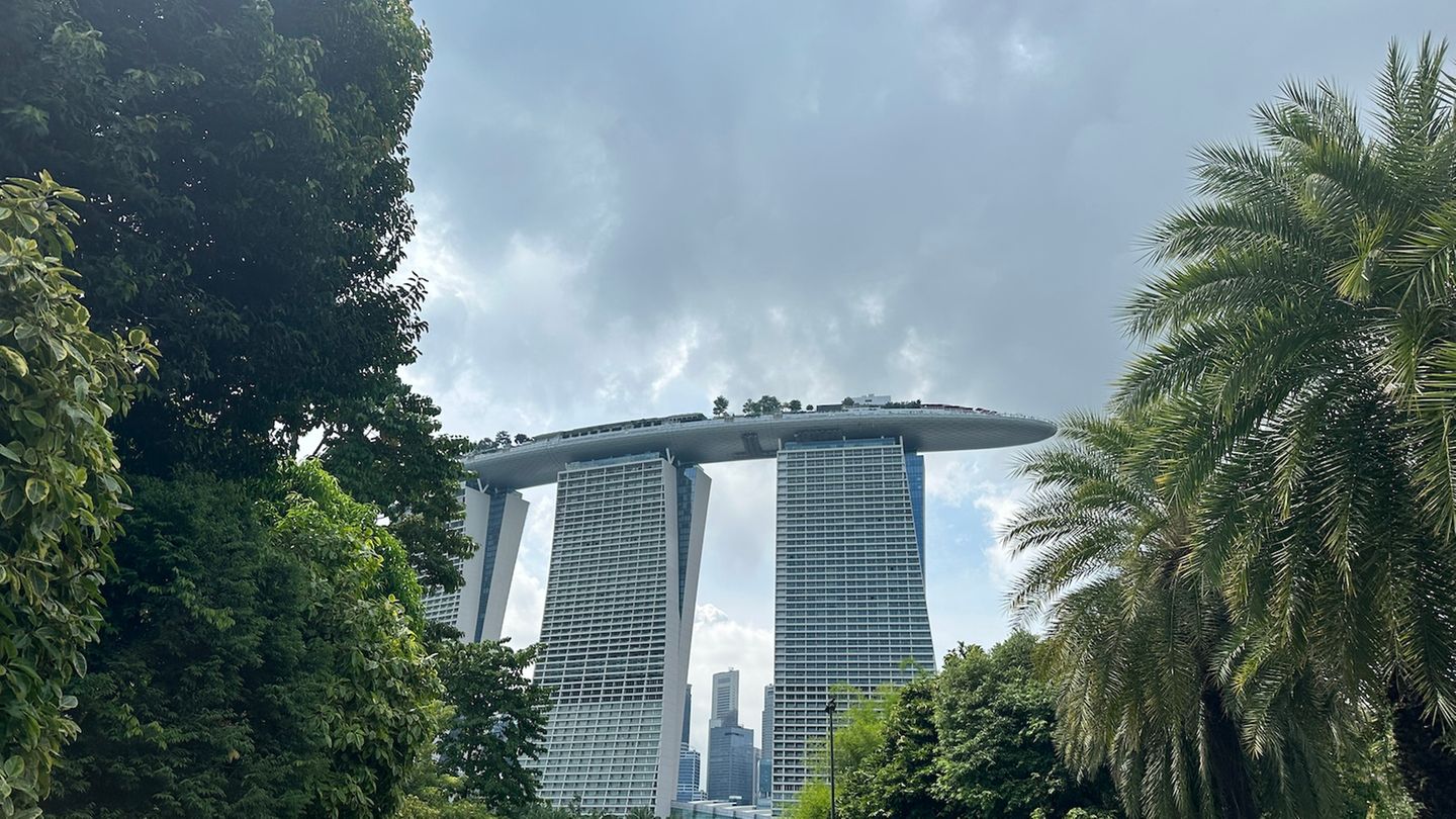 Blick aus den Garden by the Bay