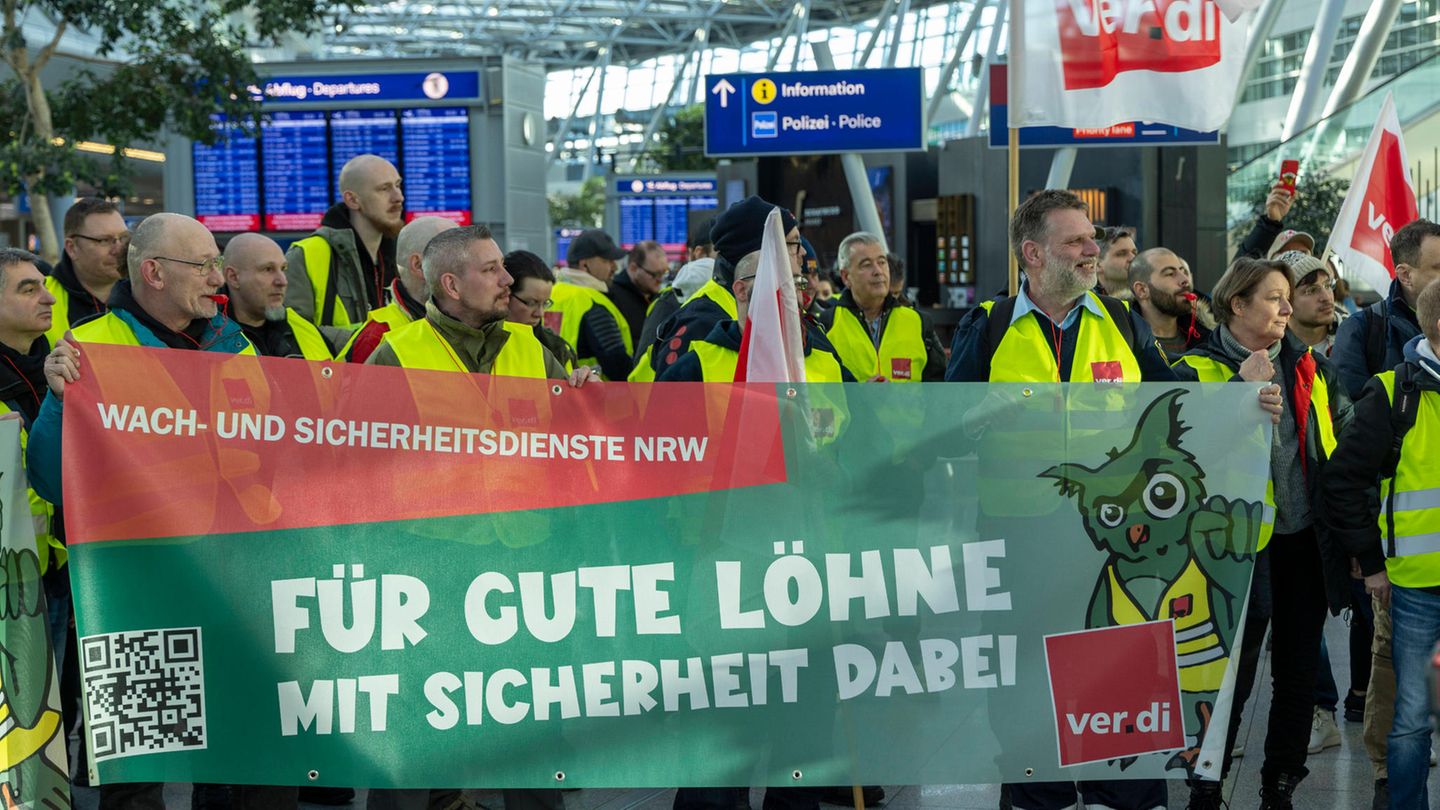 Sicherheitspersonal: Flughafen-Streik wird zur nächsten Geduldsprobe für Reisende