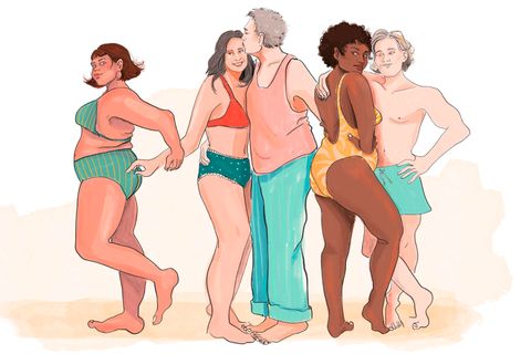Illustration zeigt Menschen in einer Polyamoren Beziehung