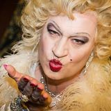 Markus Söder (CSU) posiert am 01.02.2013 als Marilyn Monroe verkleidet auf der Fastnacht