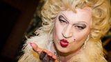 Markus Söder (CSU) posiert am 01.02.2013 als Marilyn Monroe verkleidet auf der Fastnacht