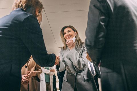 Die First Ladies Olena Selenska und Elke Büdenbender treffen sie sich in Berlin wieder