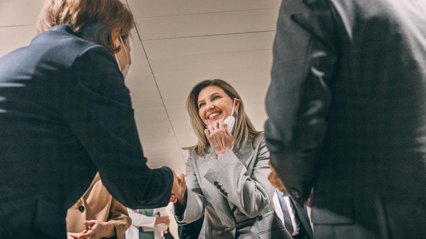 Die First Ladies Olena Selenska und Elke Büdenbender treffen sie sich in Berlin wieder