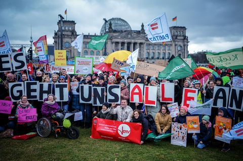 Kurzer Schnappschuss vor dem Reichstagsgebäude