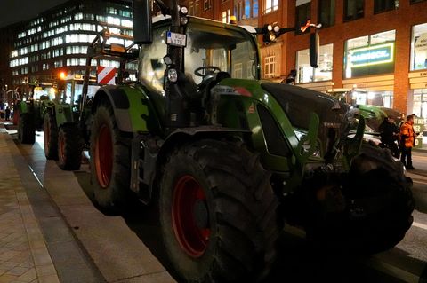 Bauernprotest in der Hamburger Innenstadt (Archivbild)