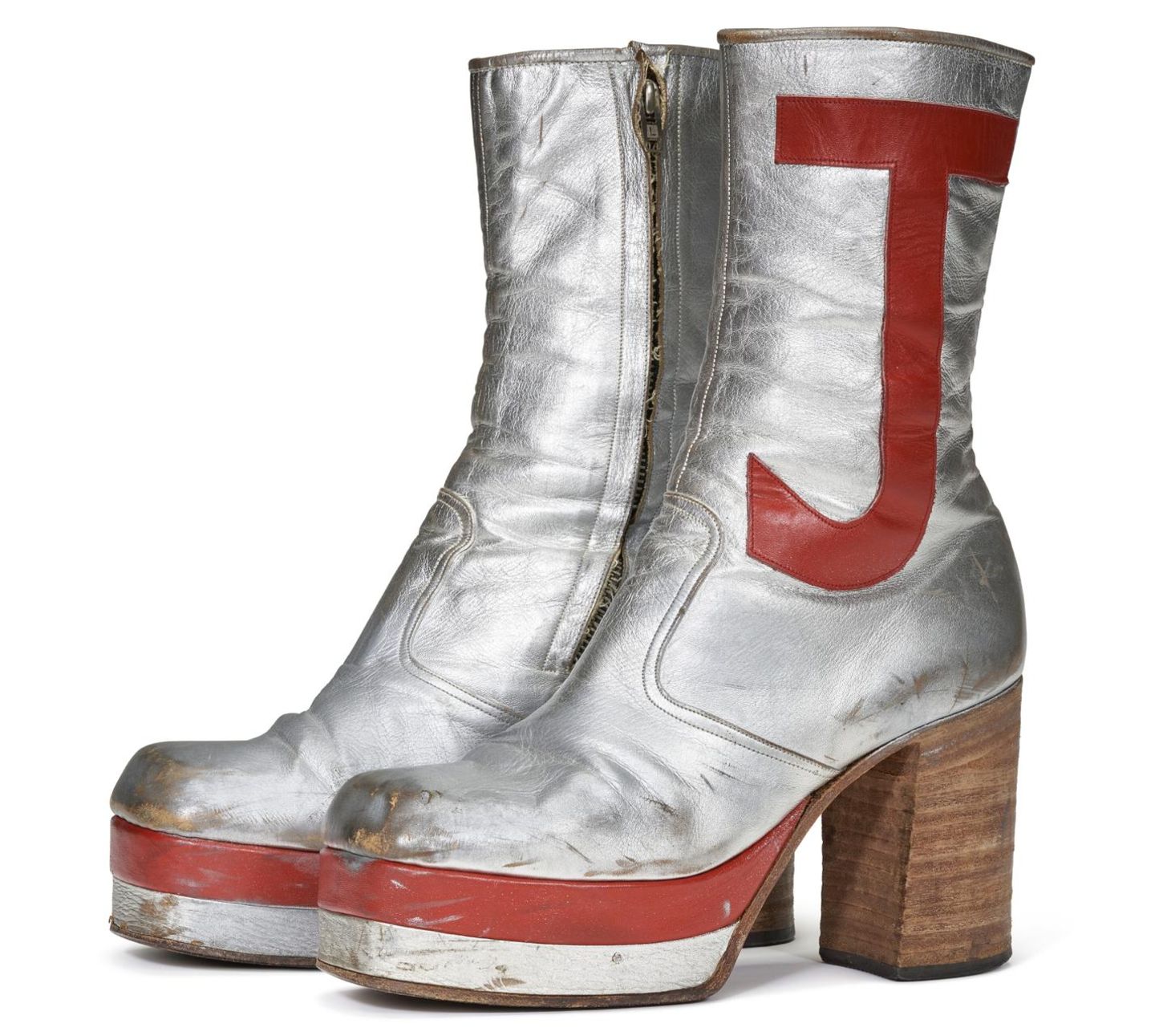 Elton John-Auktion bei Christie's Silberne Plateaustiefel