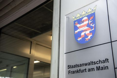 Der Eingang zum Sitz der Staatsanwaltschaft in Frankfurt am Main