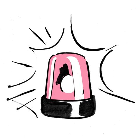 Burnout: Eine Illustration eines Alarmsignals