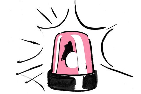 Burnout: Eine Illustration eines Alarmsignals