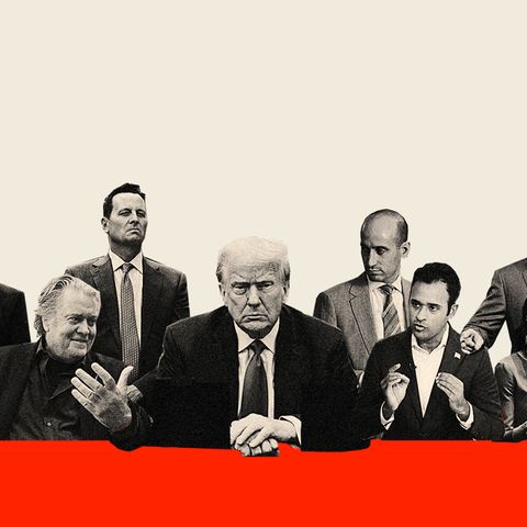 Collage zeigt Trumps engste Gefolgsleute