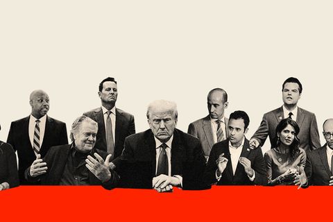 Collage zeigt Trumps engste Gefolgsleute