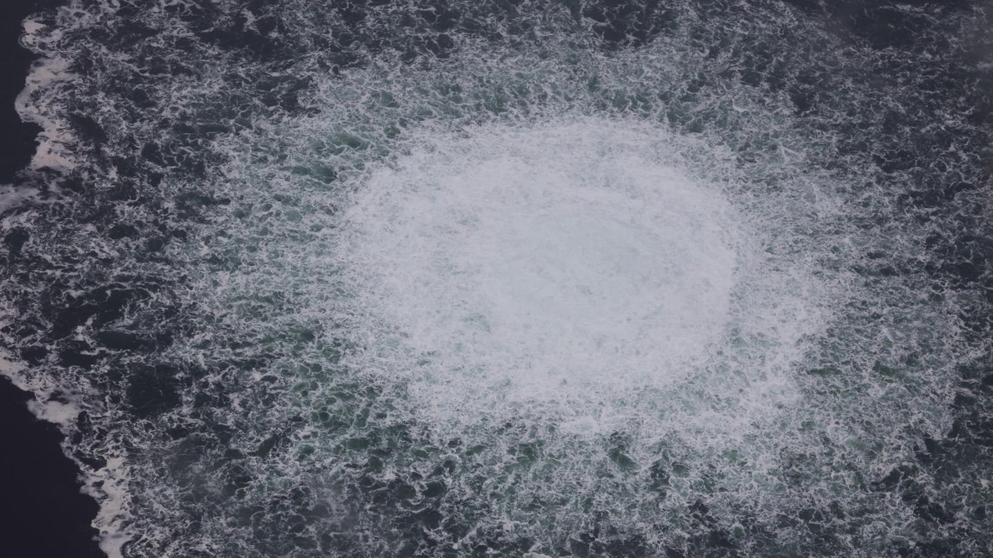 Das Nord Stream 1-Gasleck in der Ostsee