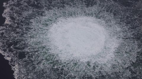 Das Nord Stream 1-Gasleck in der Ostsee